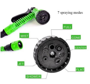 Natural Latex Telescopic Water Hose with High-Pressure Spray Gun – Expandable Car Wash & Garden Hose