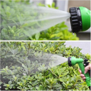 Natural Latex Telescopic Water Hose with High-Pressure Spray Gun – Expandable Car Wash & Garden Hose