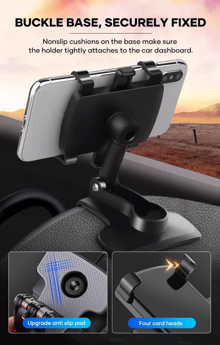 360° Rotating Car Dashboard Phone Holder for 4–7 Inch Phones – UAE