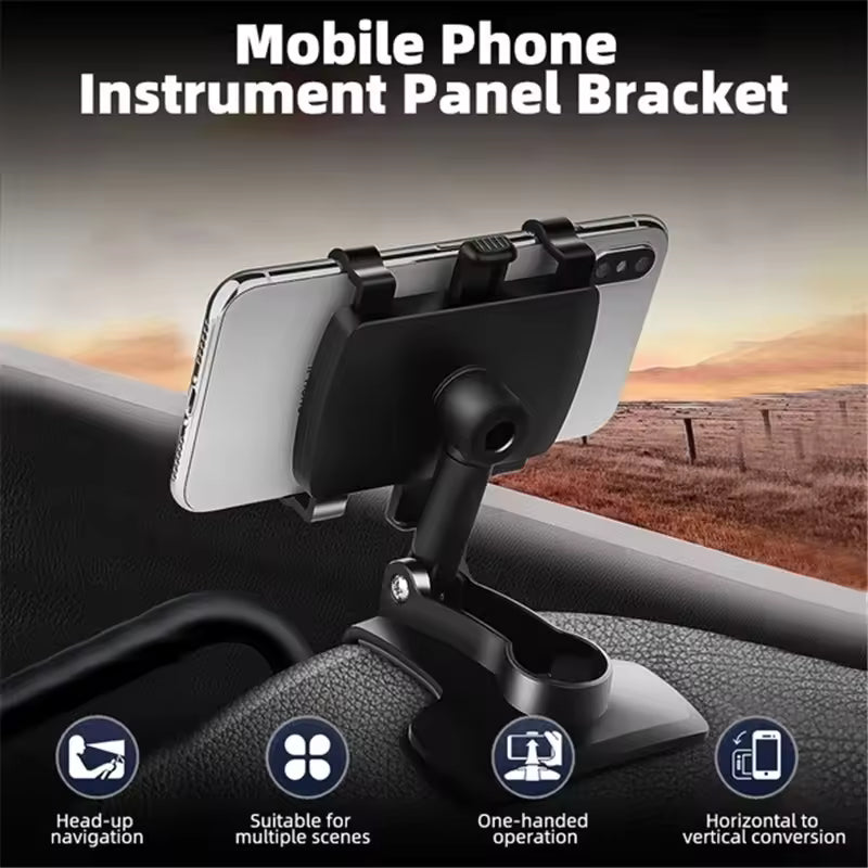 360° Rotating Car Dashboard Phone Holder for 4–7 Inch Phones – UAE